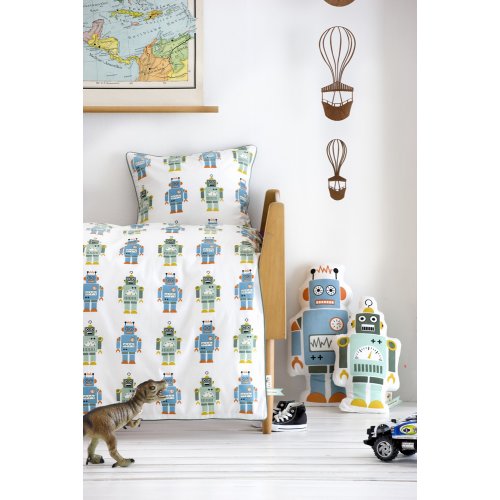 Robot 100 x 140 - Housse de couette Robot - lit enfant